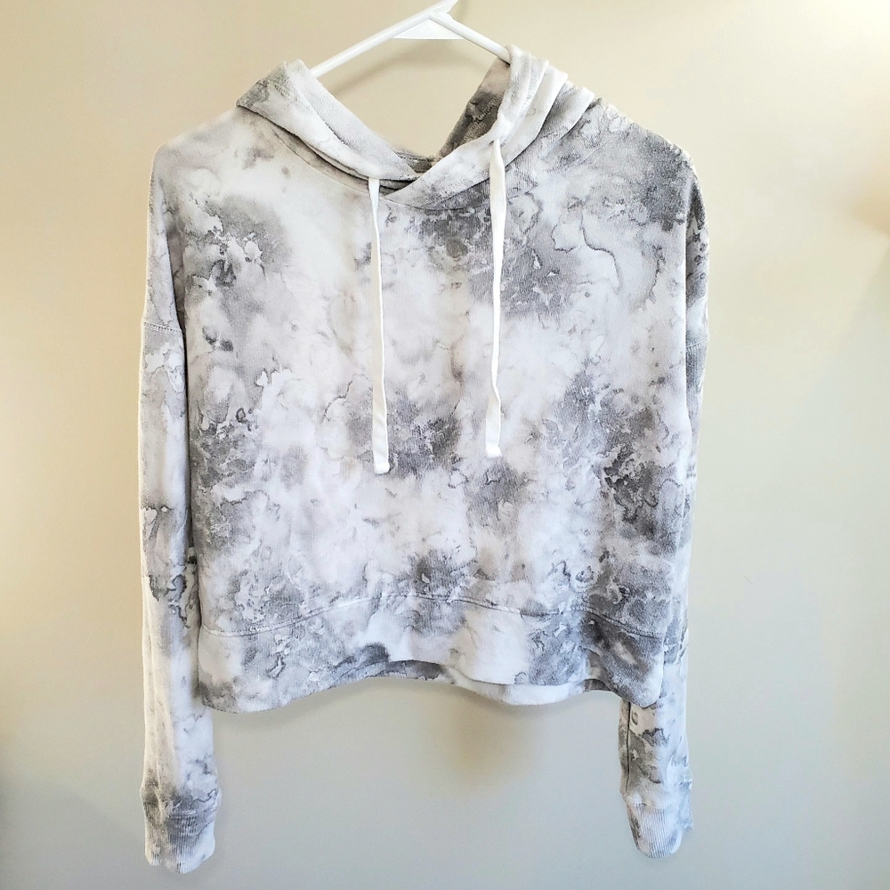 SO The Lounge Life Grey and White Marble Hoodie